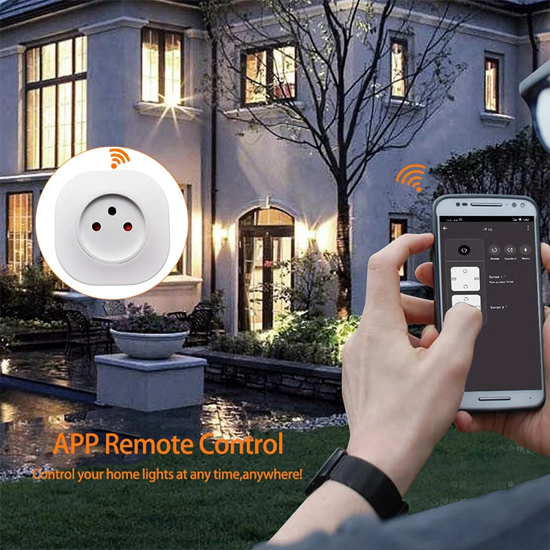 שקע חכם ישראלי 16A עם WiFi - שקע חשמל 220V עם שליטה מרחוק באפליקציה ותמיכה קולית עם Alexa ו-Google Assistant
