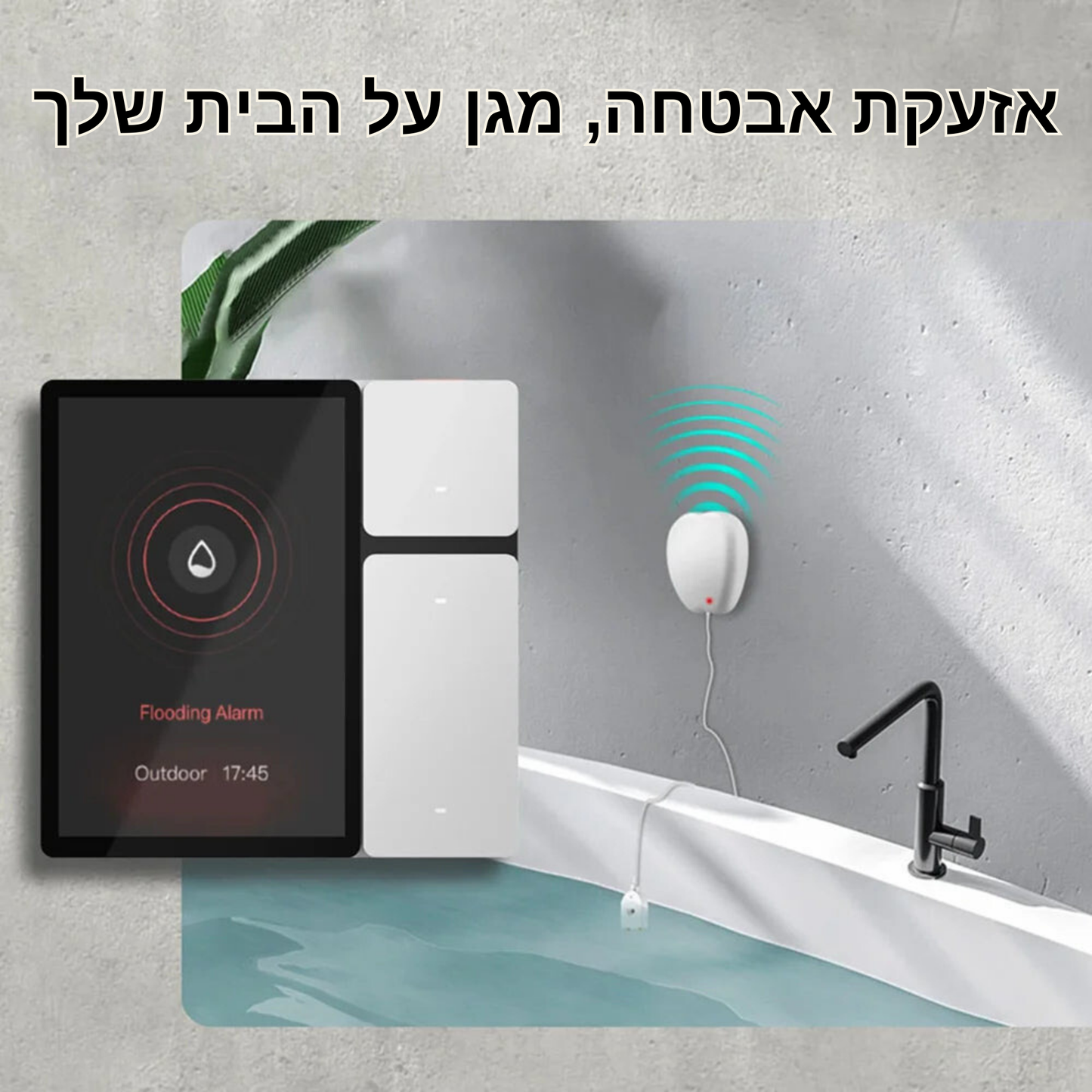 פאנל בקרת בית חכם 3.5 אינצ’ עם חיבור WiFi ו-Bluetooth - כולל 3 יציאות, 3 כפתורים ושלט IR מובנה לשליטה על כל מוצרי הבית החכם שלך