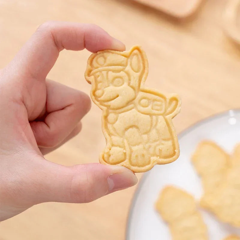 סט תבניות Paw Patrol לעוגיות ועוגות – חותכני אפייה מעוצבים לדמויות מצוירות, מושלם לעוגיות, קרקרים וקישוטי עוגות