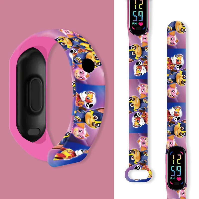 שעון ילדים אופנתי מבית PAW Patrol – מסך מגע LED, ספורטיבי, עמיד ונוח לילדים!