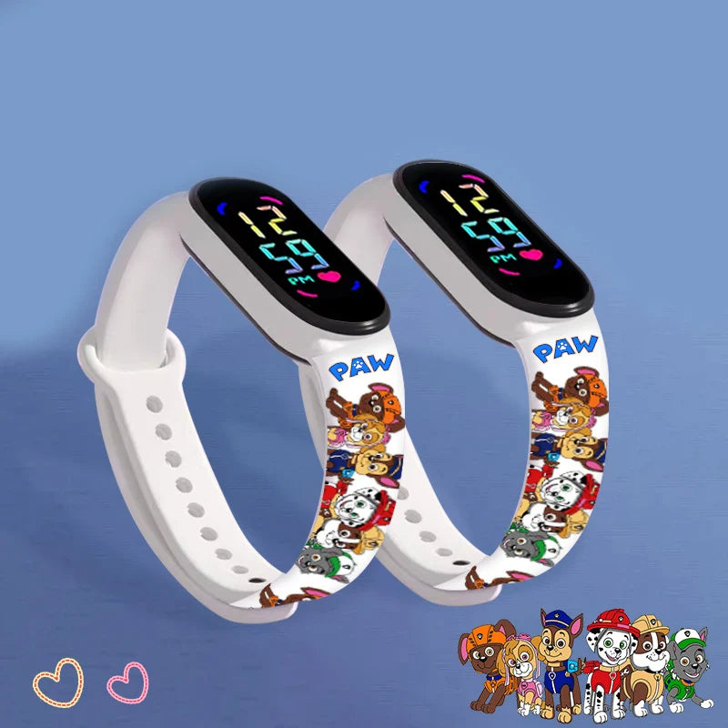 שעון ילדים אופנתי מבית PAW Patrol – מסך מגע LED, ספורטיבי, עמיד ונוח לילדים!
