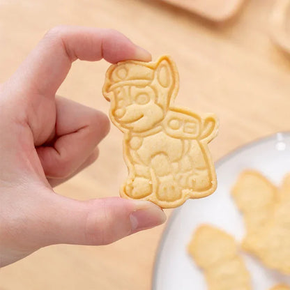 סט תבניות Paw Patrol לעוגיות ועוגות – חותכני אפייה מעוצבים לדמויות מצוירות, מושלם לעוגיות, קרקרים וקישוטי עוגות