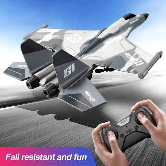 מטוס G1 RC – מטוס טיסה עם שלט רחוק, - שליטה באפליקציה שלוש ערוצים למניפולציה מדויקת - מתאים למתחילים ומתקדמים - טיסה למרחק של 200 מטר - זמן טיסה ארוך של 20 דקות