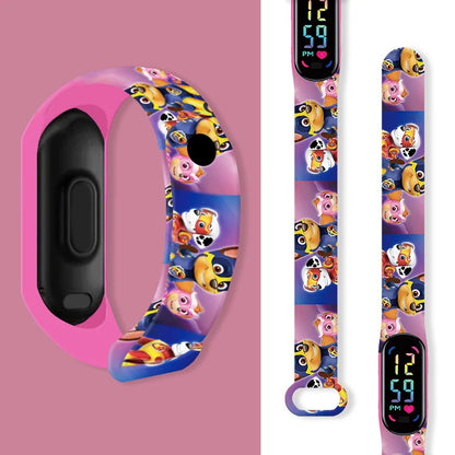 שעון ילדים אופנתי מבית PAW Patrol – מסך מגע LED, ספורטיבי, עמיד ונוח לילדים!