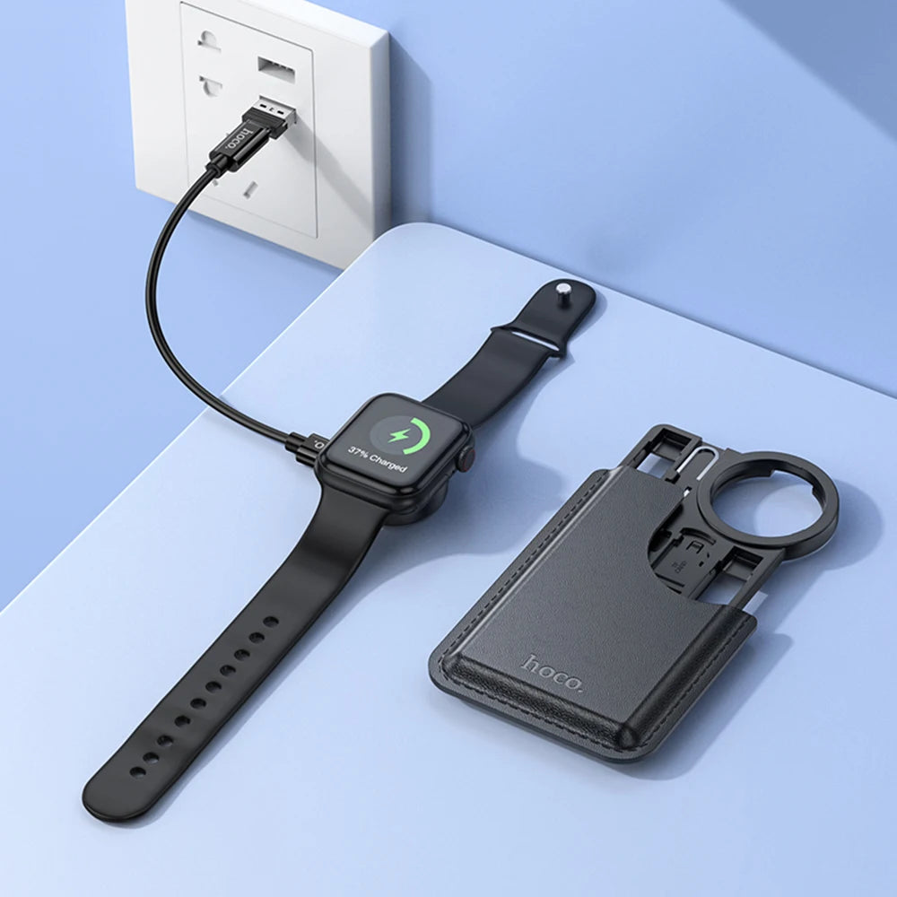 מטען אלחוטי מגנטי מהיר ל-Apple Watch – תחנת טעינה ניידת לכל הדגמי Apple Watch מושלם לנסיעות