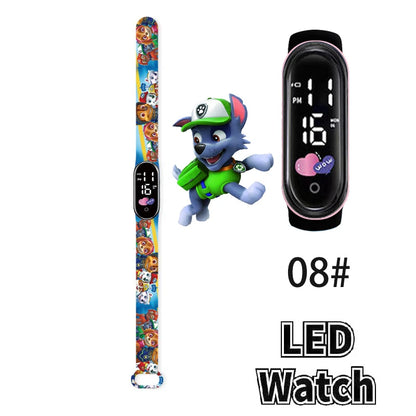 שעון ילדים אופנתי מבית PAW Patrol – מסך מגע LED, ספורטיבי, עמיד ונוח לילדים!