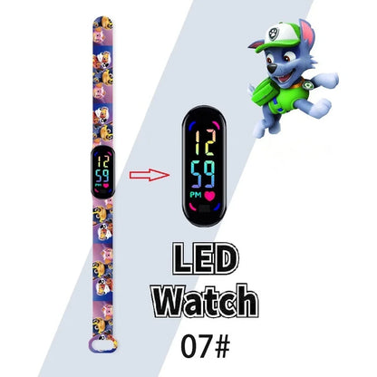 שעון ילדים אופנתי מבית PAW Patrol – מסך מגע LED, ספורטיבי, עמיד ונוח לילדים!