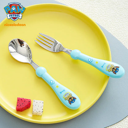 סכו״ם אוכל לילדים מבית Paw Patrol – סכו”ם איכותי מנירוסטה: כף, מזלג, מקלות אכילה ואביזרי האכלה מעוצבים לילדים