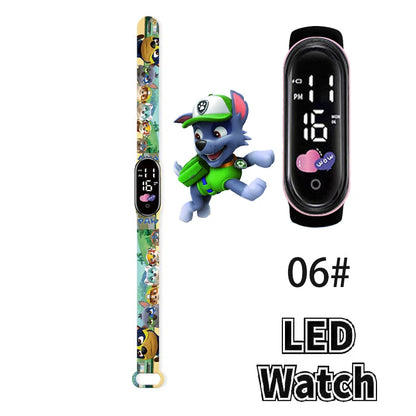שעון ילדים אופנתי מבית PAW Patrol – מסך מגע LED, ספורטיבי, עמיד ונוח לילדים!