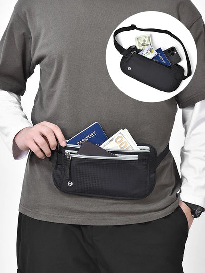 תיק מותן דק ונסתר עם הגנת RFID מבית SafeTrip – לנשיאה בטוחה של דרכון, מזומן וכרטיסי אשראי | פתרון מושלם ונוח לכל טיול או פעילות