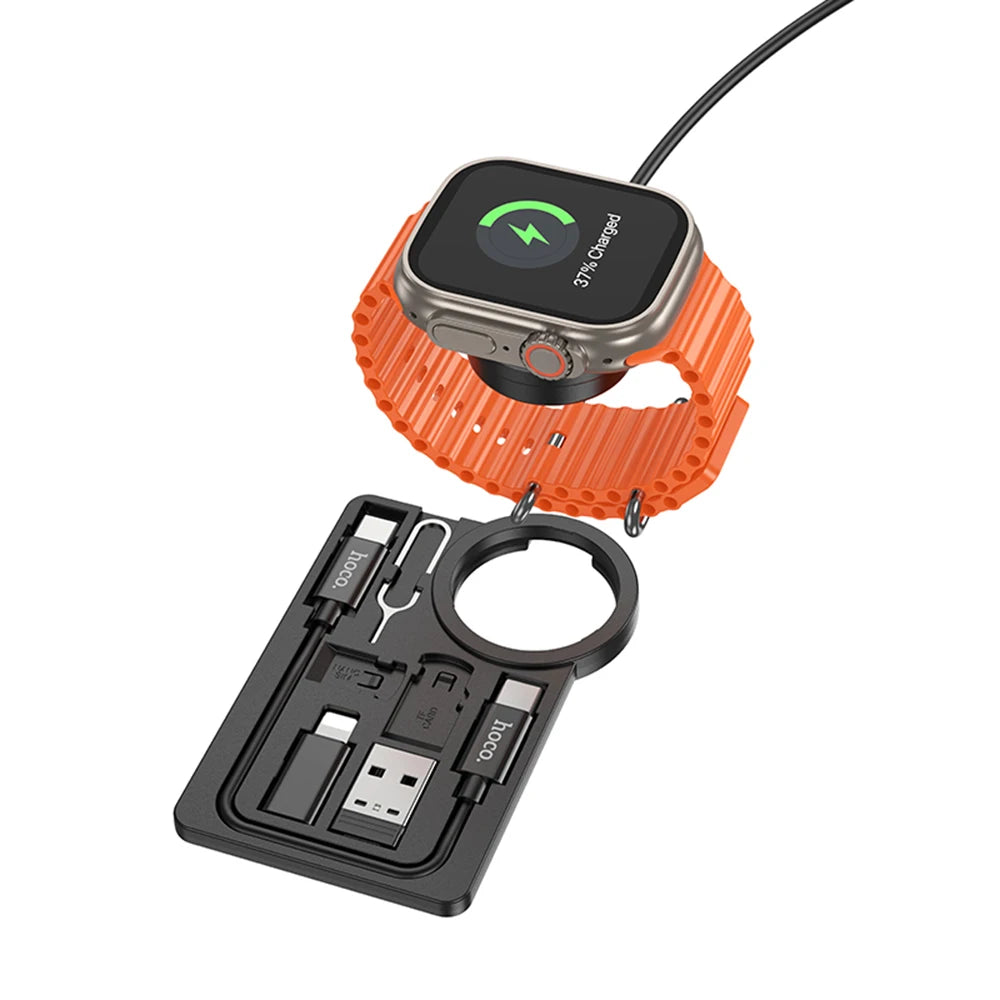 מטען אלחוטי מגנטי מהיר ל-Apple Watch – תחנת טעינה ניידת לכל הדגמי Apple Watch מושלם לנסיעות